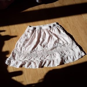 Abercrombie & Fitch Peach Ruffle Skirt w/ Lace